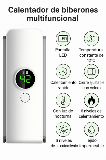 Calienta mamadera recargable + USB